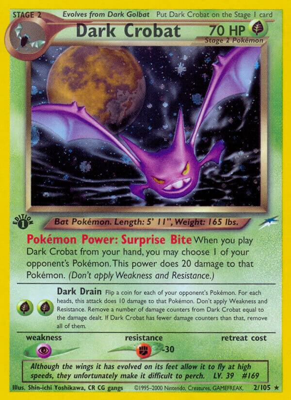 Dark Crobat [1st Edition] #2 - Pokemon Neo Destiny